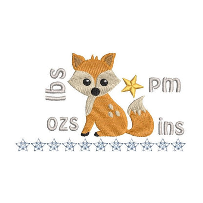 Baby birth announcement template by rosiedayembroidery.com
