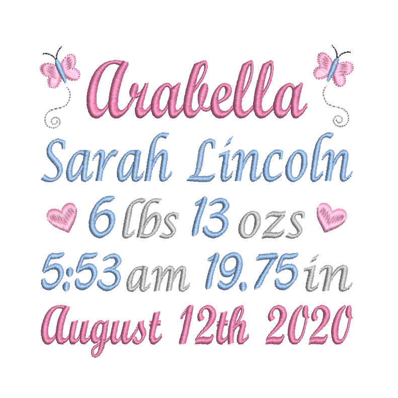 Baby Birth Announcement - Template (FT509-80)