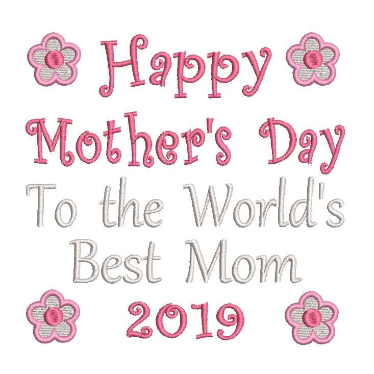 Mother's Day machine embrodery design by rosiedayembroidery.com