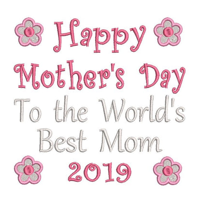 Mother's Day machine embrodery design by rosiedayembroidery.com