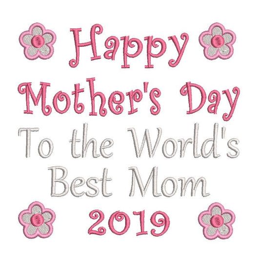 Mother's Day machine embrodery design by rosiedayembroidery.com