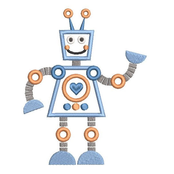 Robot applique machine embroidery design by rosiedayembroidery.com
