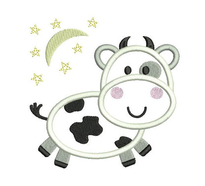 Cute Cow Applique (FA570-1)