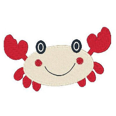 Crab machine embroidery design by embroiderytree.com