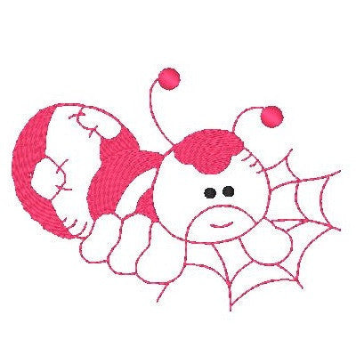 Spider machine embroidery design by embroiderytree.com