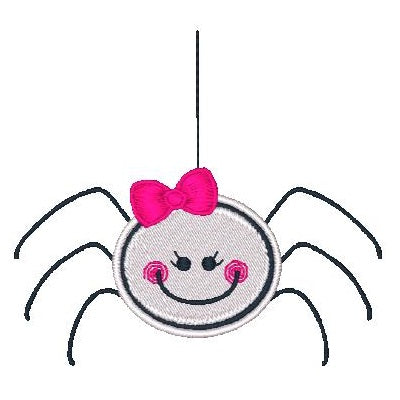 Halloween spider machine embroidery design by rosiedayembroidery.com