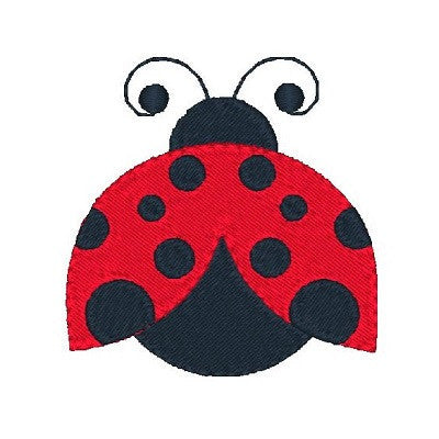 Ladybug machine embroidery design by embroiderytree.com