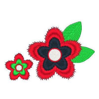 Floral machine embroidery design by embroiderytree.com