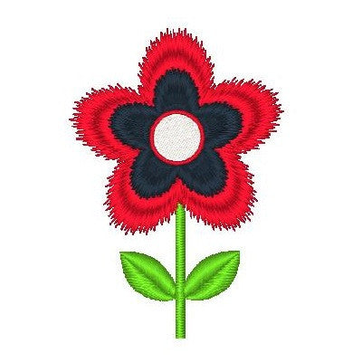 Floral machine embroidery design by embroiderytree.com