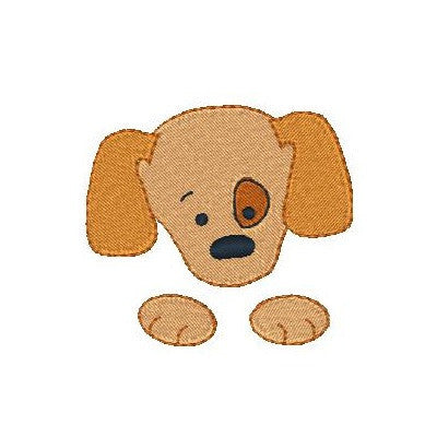 Pocket puppy machine embroidery design by embroiderytree.com