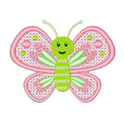 Butterfly machine embroidery design by embroiderytree.com