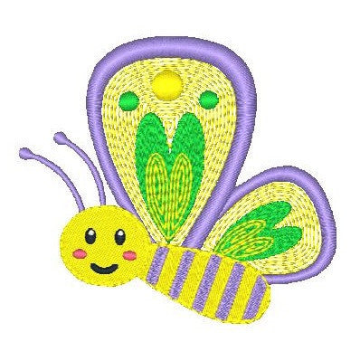 Butterfly machine embroidery design by embroiderytree.com