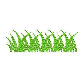 Grass machine embroidery design by embroiderytree.com