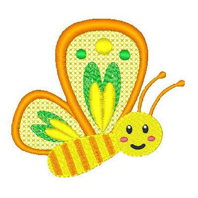 Butterfly machine embroidery design by embroiderytree.com