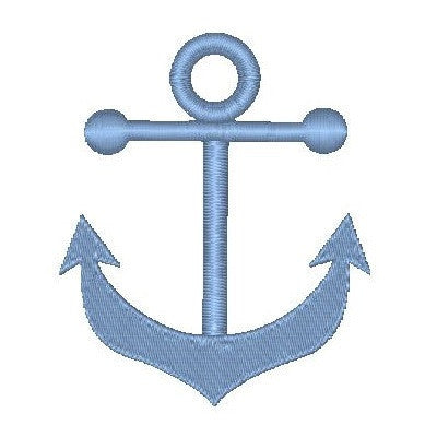 Ship's anchor machine embroidery design by embroiderytree.com