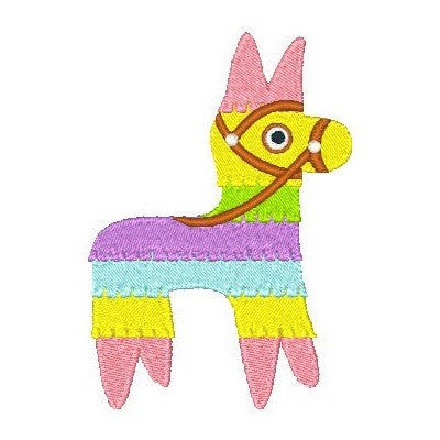 Mexican Pinata donkey machine embroidery design by embroiderytree.com