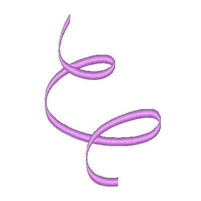 Ribbon swirl machine embroidery design by embroiderytree.com