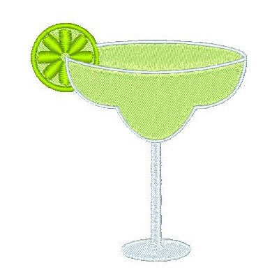 Margarita cocktail machine embroidery design by embroiderytree.com