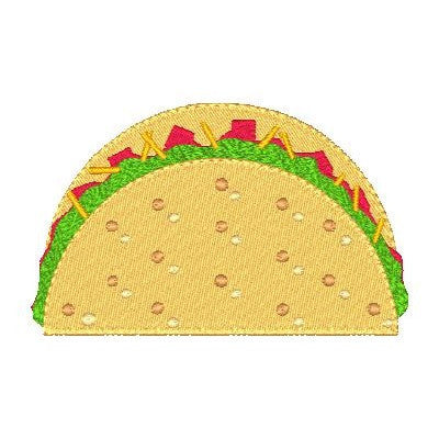 Mexican Taco machine embroidery design by embroiderytree.com