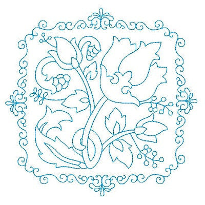 Les Fleurs Belle Biazze Quilt Blocks - 3 - Embroidery Tree
