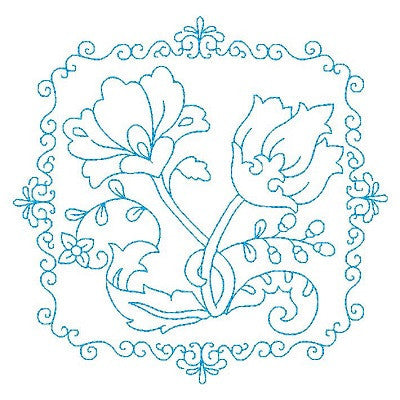 Les Fleurs Belle Biazze Quilt Blocks - 5 - Embroidery Tree
