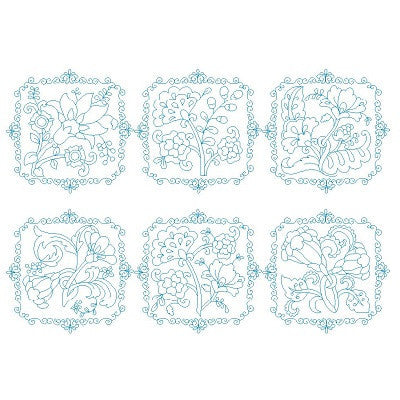 Les Fleurs Belle Biazze Quilt Blocks - Set 2 - Embroidery Tree
 - 1