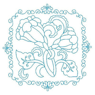 Les Fleurs Belle Biazze Quilt Blocks - 9 - Embroidery Tree
