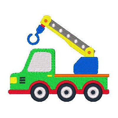 Hiab truck machine embroidery design by embroiderytree.com
