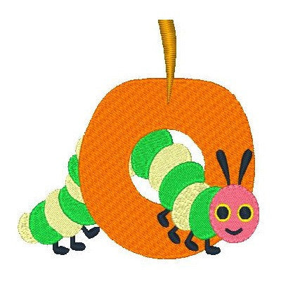 Caterpillar machine embroidery design by embroiderytree.com