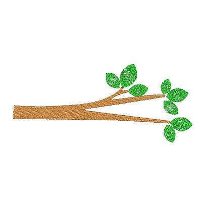 Tree branch machine embroidery design by embroiderytree.com