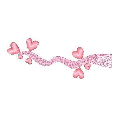 Love Heart machine embroidery design by embroiderytree.com