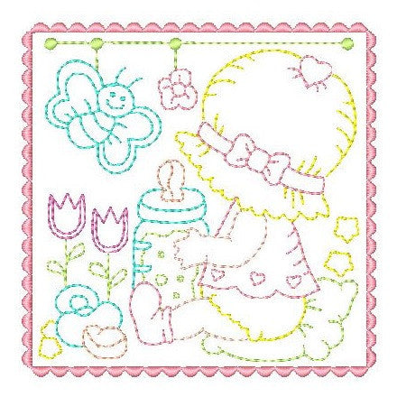 Sunbonnet Baby Blocks - Full Set - Embroidery Tree
 - 11