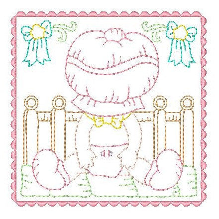 Sunbonnet Baby Blocks - 1 - Embroidery Tree
