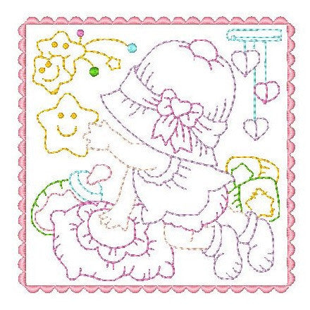 Sunbonnet Baby Blocks - 2 - Embroidery Tree
