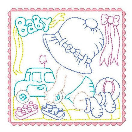 Sunbonnet Baby Blocks - 3 - Embroidery Tree
