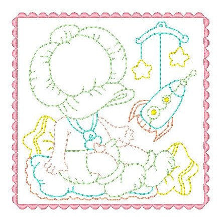 Sunbonnet Baby Blocks - Full Set - Embroidery Tree
 - 7