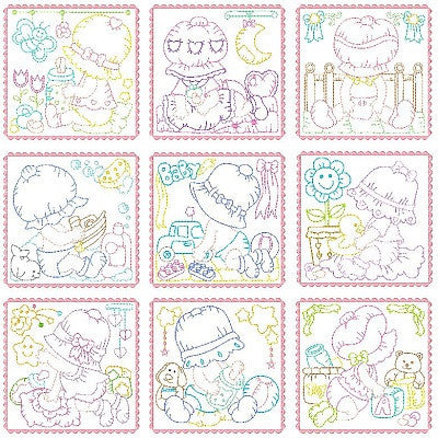 Sunbonnet Baby Blocks - Full Set - Embroidery Tree
 - 1