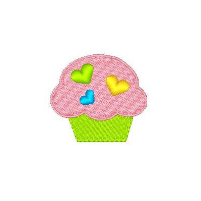 Cupcake machine embroidery design by rosiedayembroidery.com