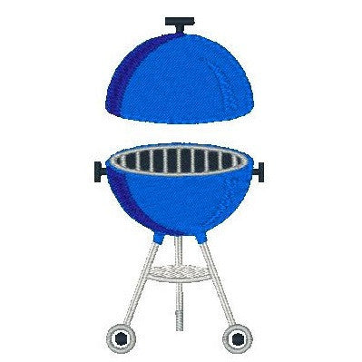 Weber barbeque machine embroidery design by rosiedayembroidery.com
