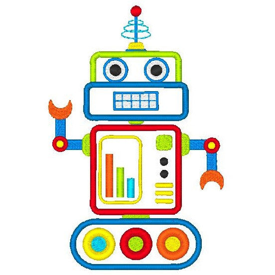 Robot - Applique (JG00066-6) - Embroidery Tree
 - 2