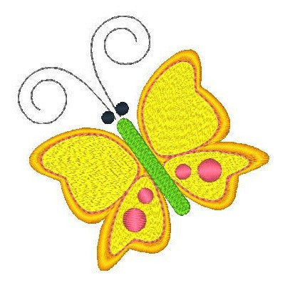 Butterfly machine embroidery design by rosiedayembroidery.com