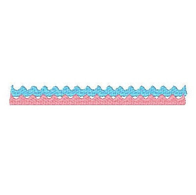 Ocean waves machine embroidery design by rosiedayembroidery.com