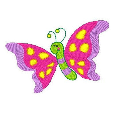 Butterfly machine embroidery design by rosiedayembroidery.com