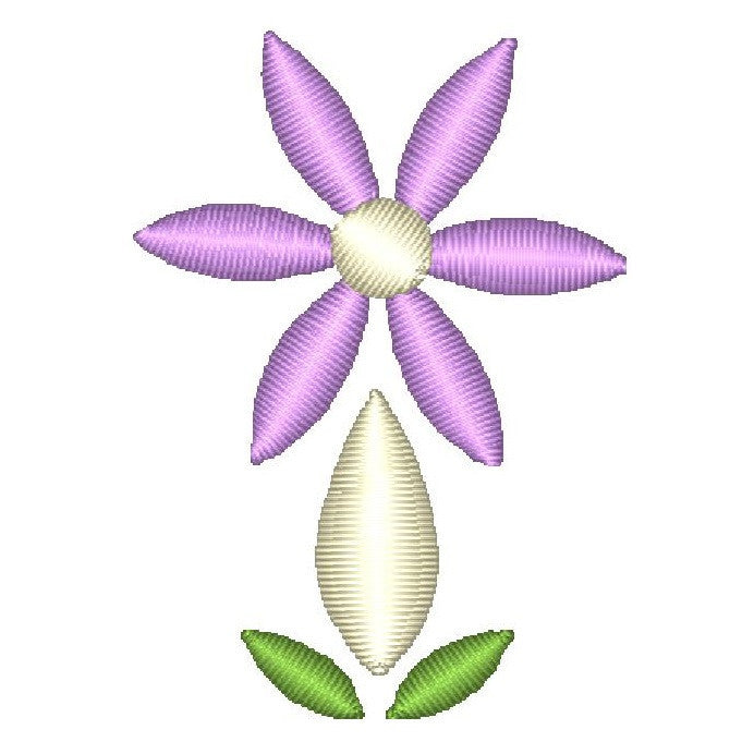 Purple floral machine embroidery design by rosiedayembroidery.com