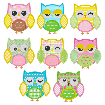 Expressive Owls Applique Set (JG00081)