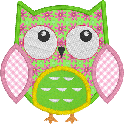 Expressive Owl Applique (JG00081-8)