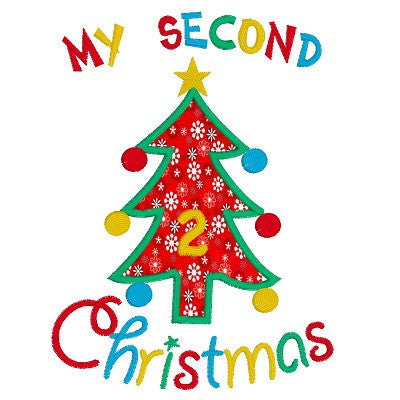 My 2nd Christmas Applique Machine Embroidery Design by rosiedayembroidery.com