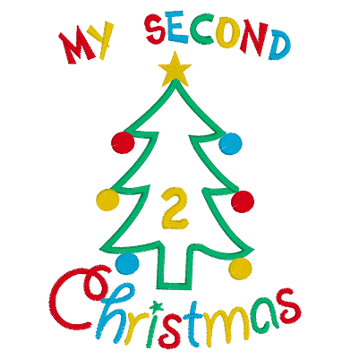 My 2nd Christmas Applique Machine Embroidery Design by rosiedayembroidery.com