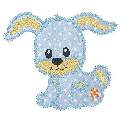 Bunny -Applique Machine Embroidery Design by rosiedayembroidery.com