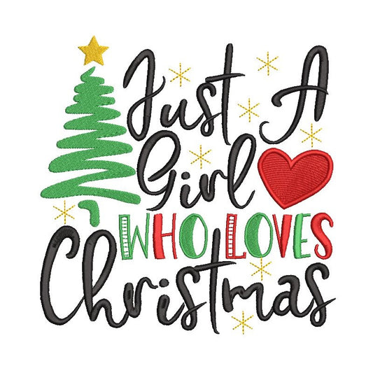 Christmas machine embroidery design by rosiedayembroidery.com